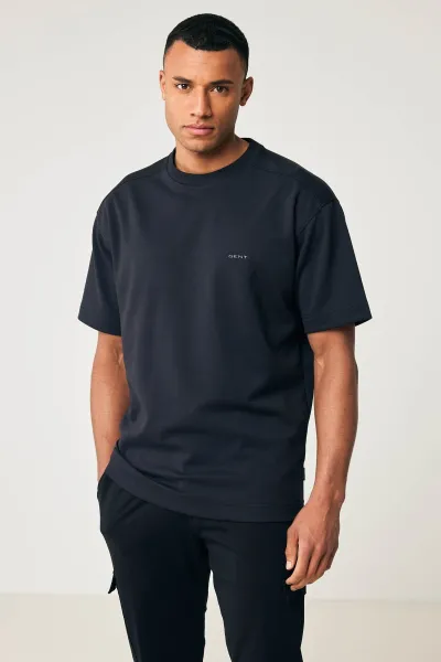 Relaxed fit t-shirt lichtblauw