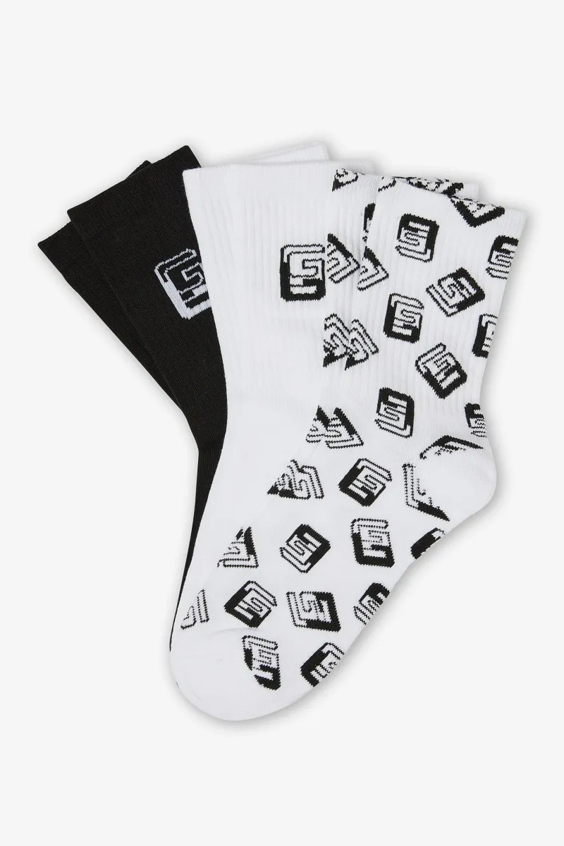 Monogram 3 pack sokken