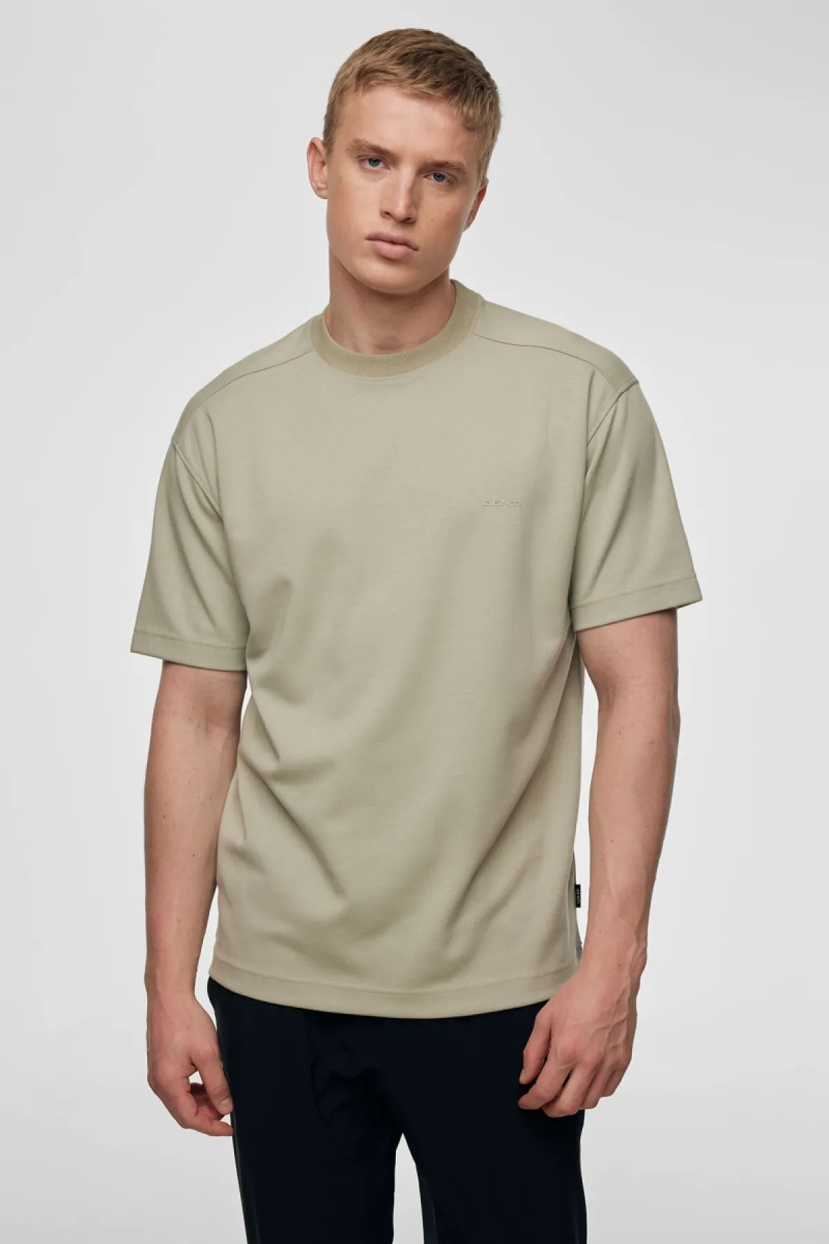 Relaxed fit t-shirt lichtgroen