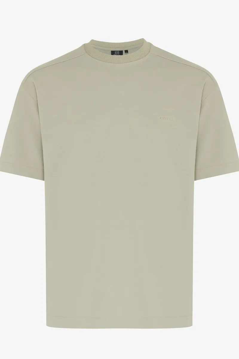 Relaxed fit t-shirt lichtgroen