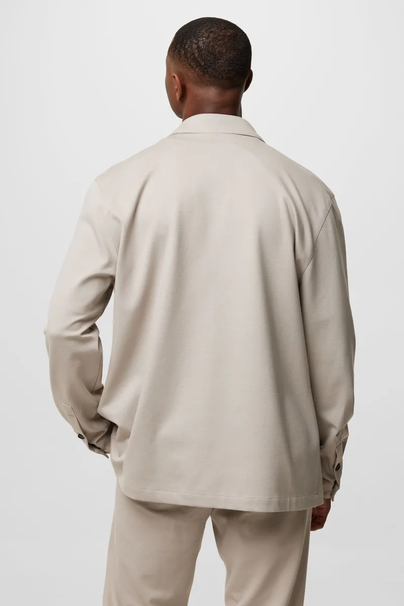 Monogram overshirt Thomas beige