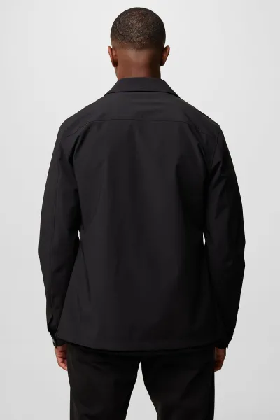 Monogram overshirt Prince zwart