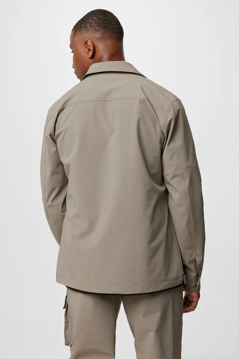 Monogram overshirt mud