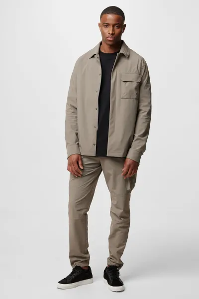 Monogram overshirt mud