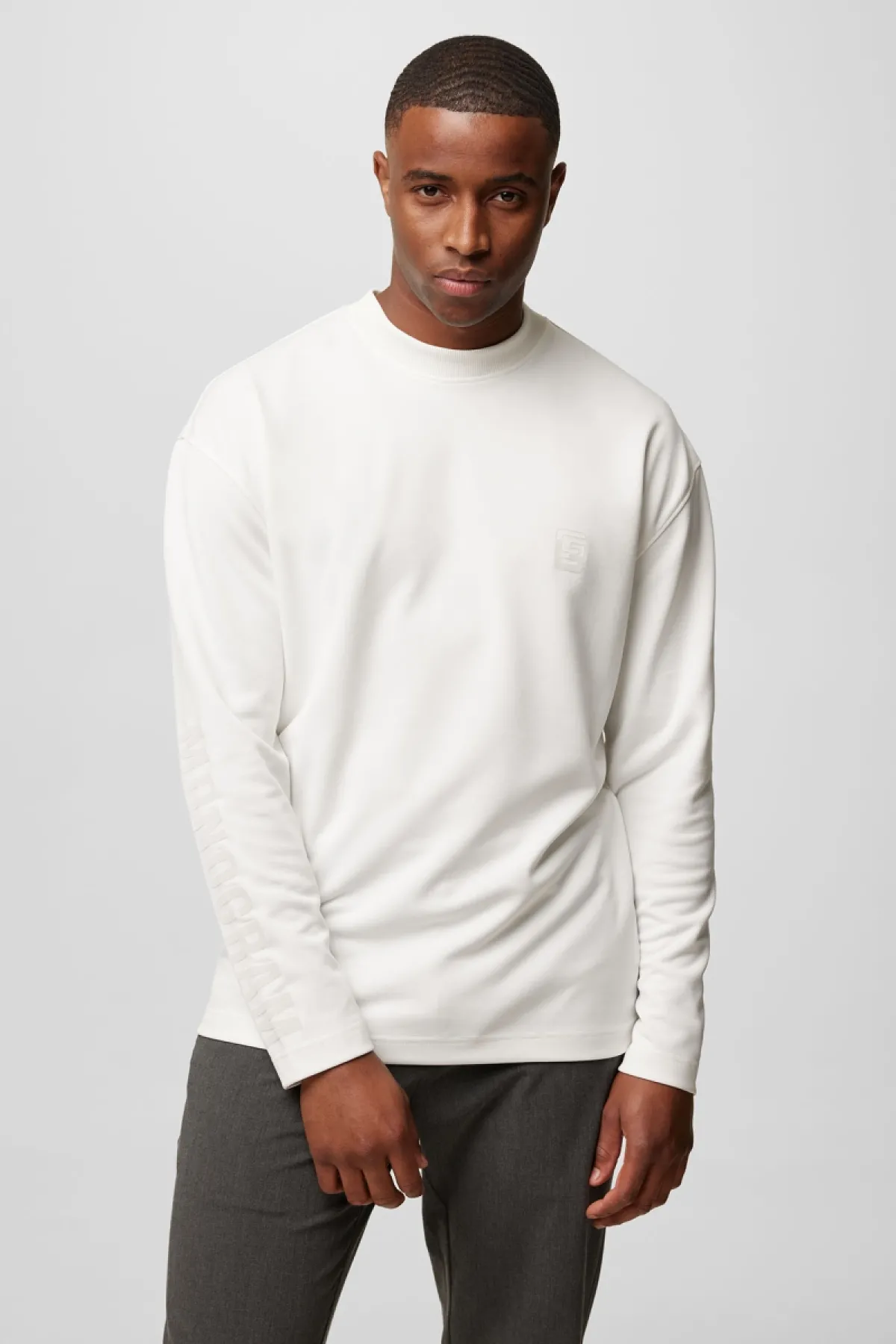 Monogram long sleeve t-shirt off white