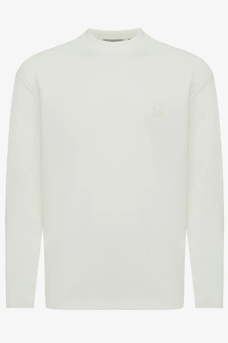 Monogram long sleeve t-shirt off white