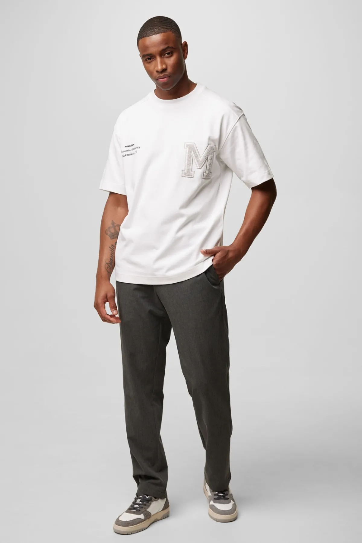 Monogram relaxed fit t-shirt wit