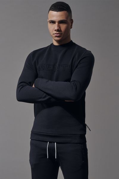 LOGO SWEATER ZWART