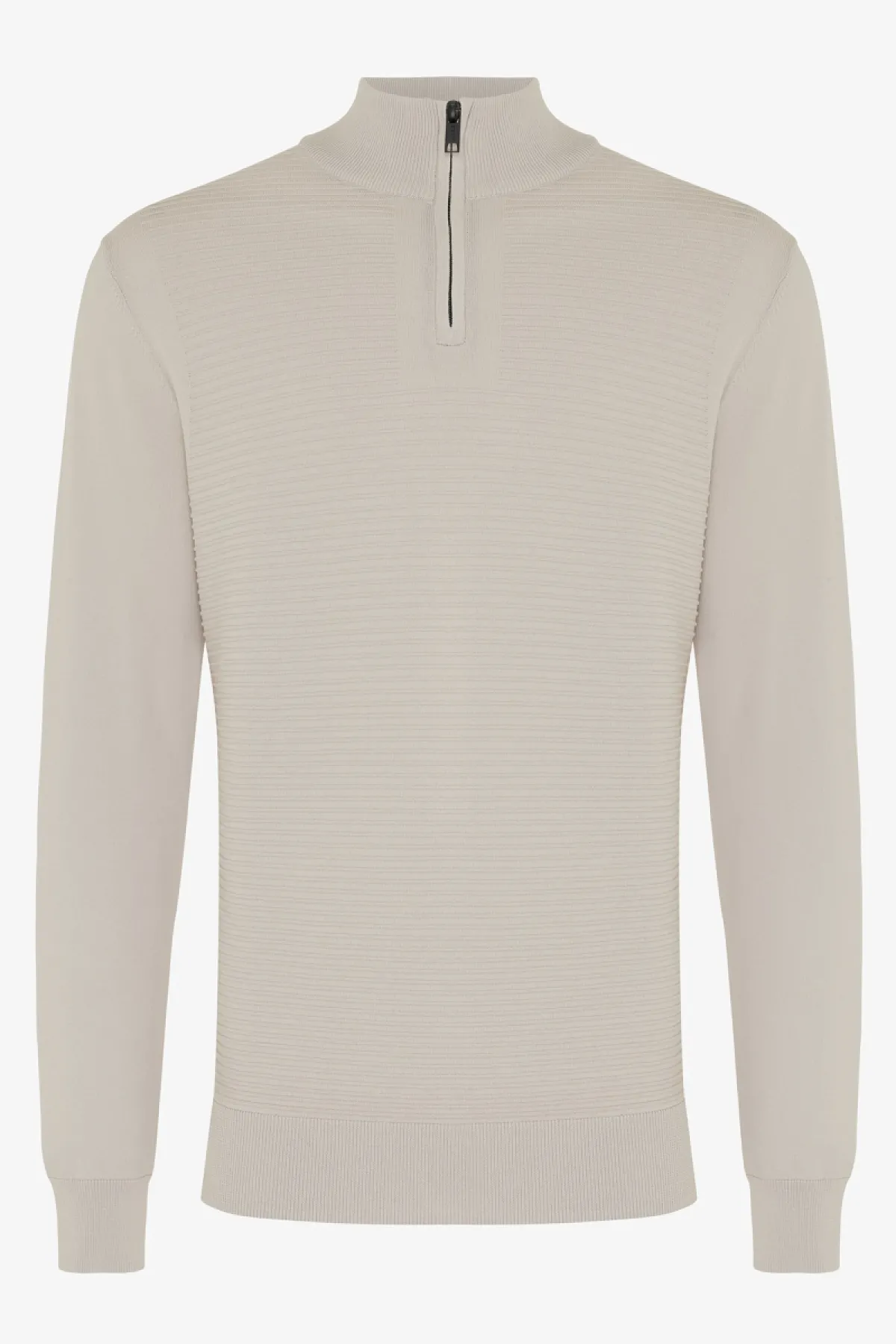 Half zip beige