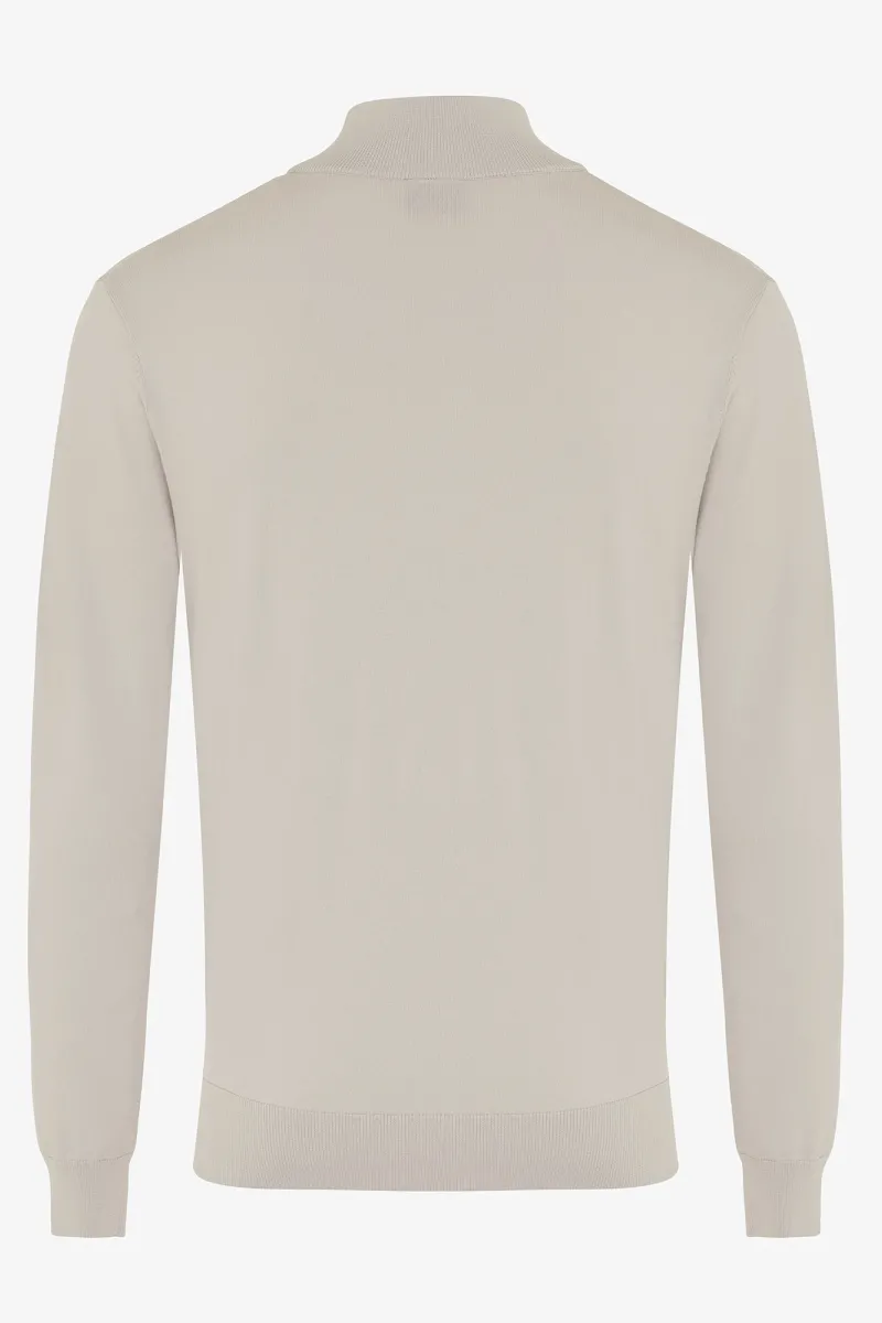 Half zip beige