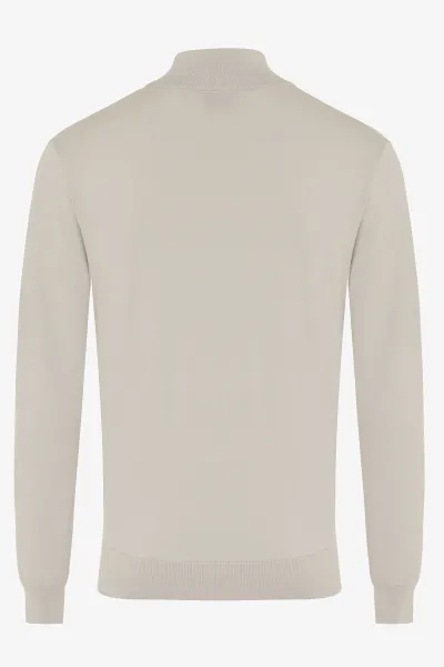 Half zip beige