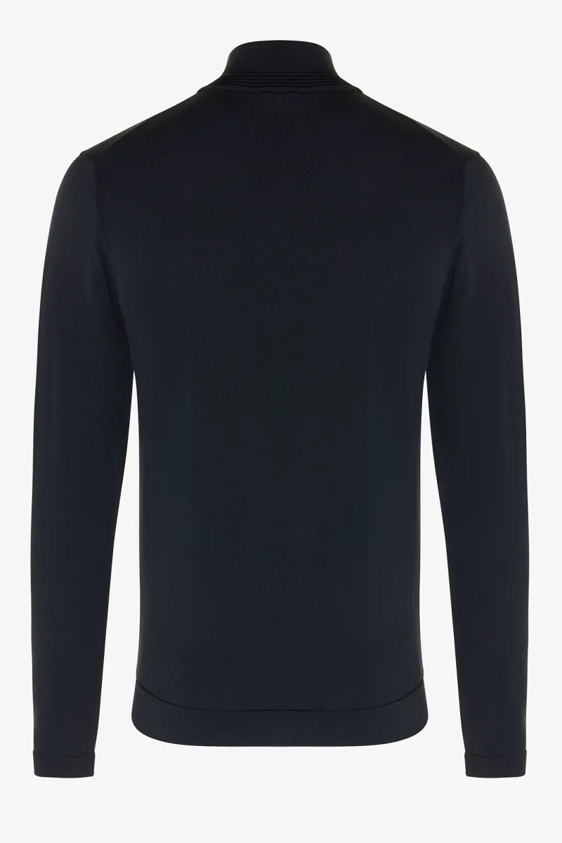 Half zip donkerblauw