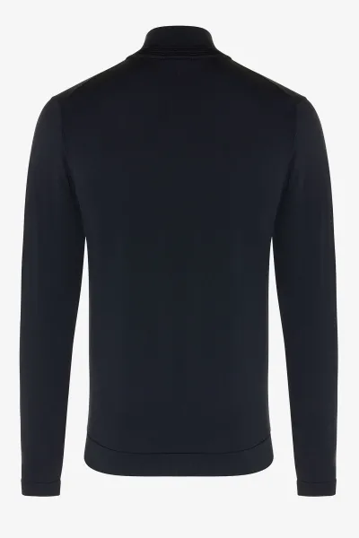 Half zip donkerblauw