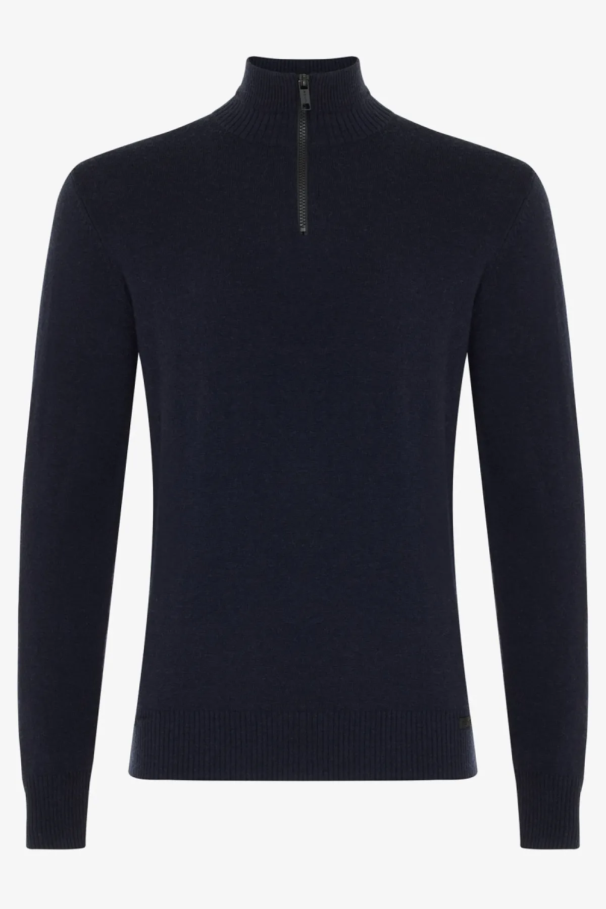 Half zip donkerblauw