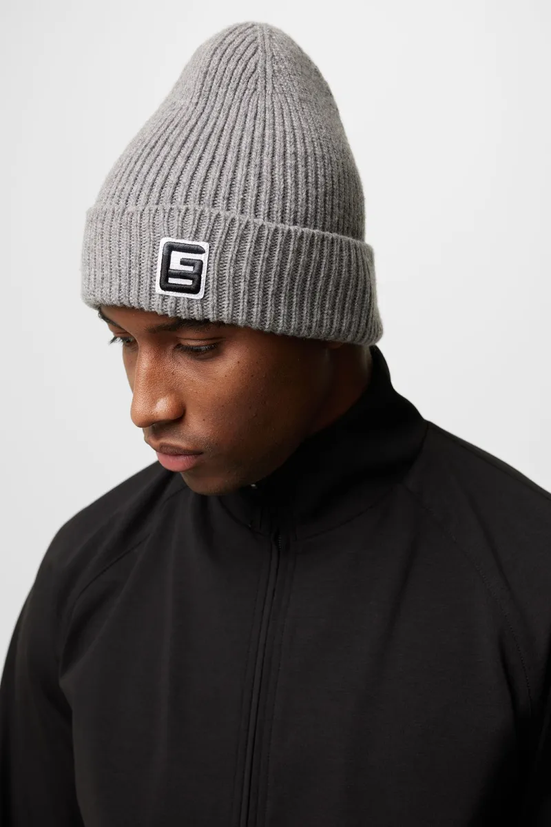 Monogram grijze beanie