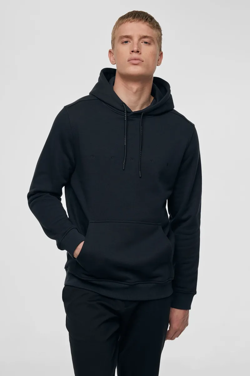 Logo hoodie zwart