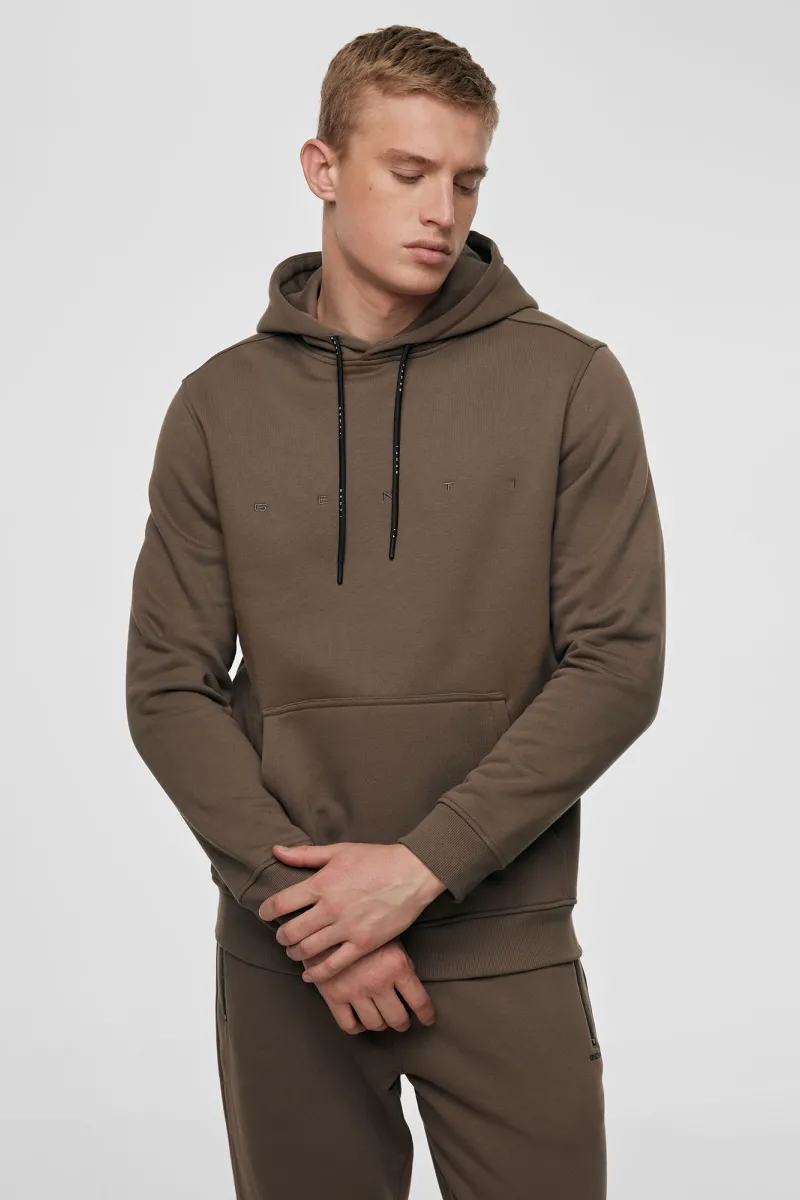 Logo hoodie Mud