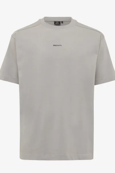 Relaxed fit t-shirt grijs