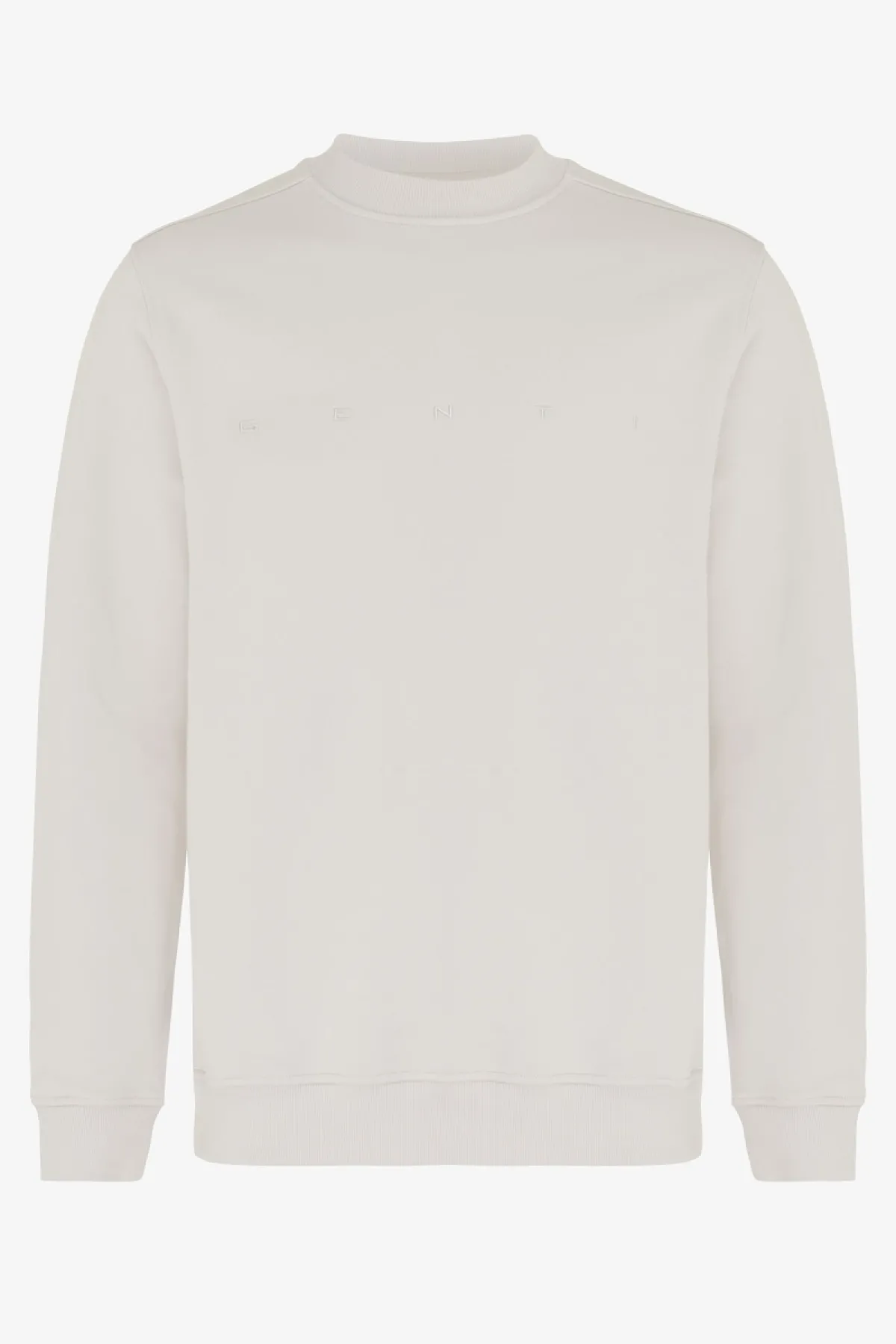 Logo sweater beige