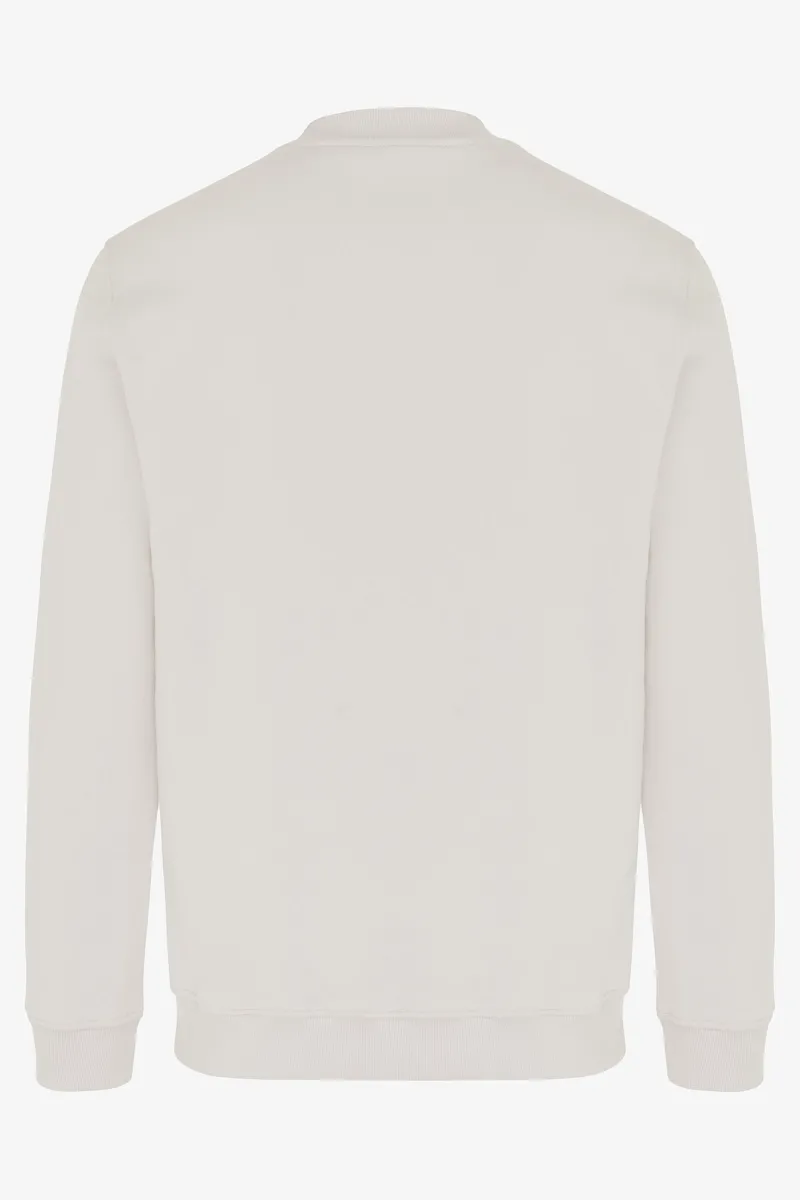 Logo sweater beige