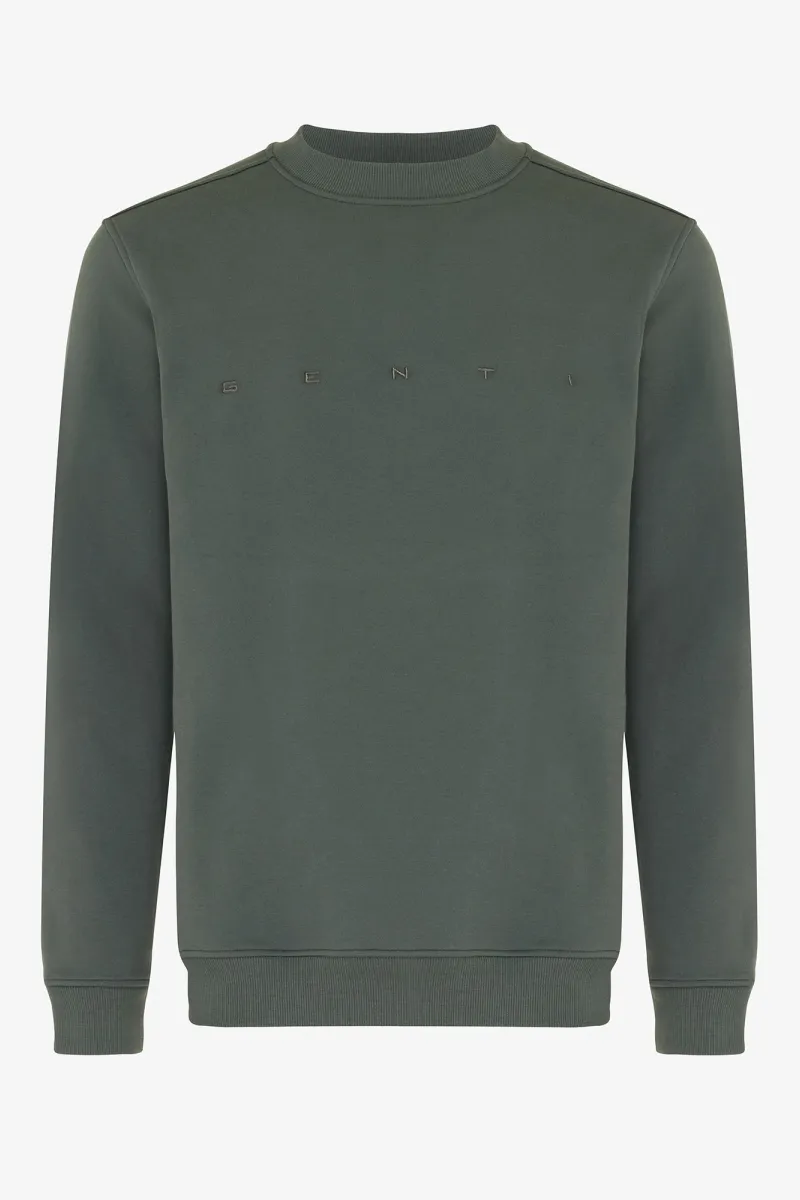 Logo sweater donkergroen