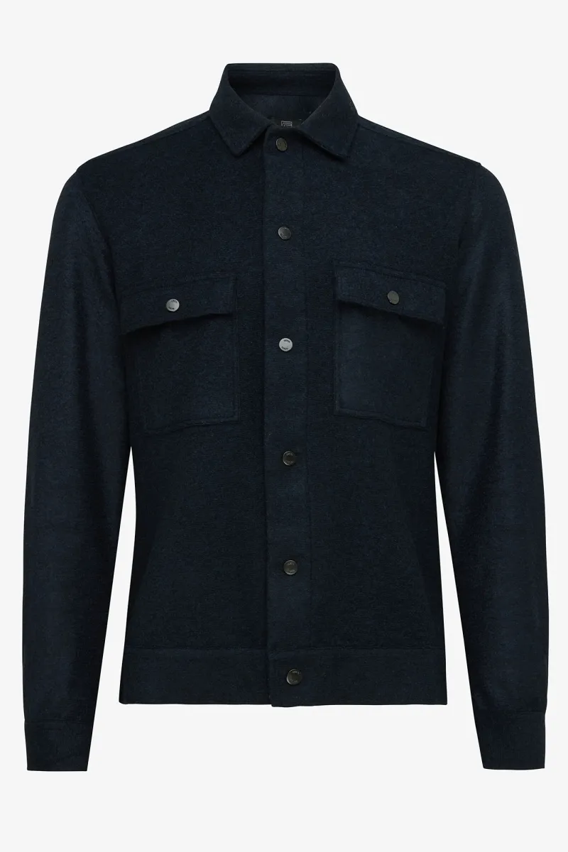 Overshirt Nash donkerblauw