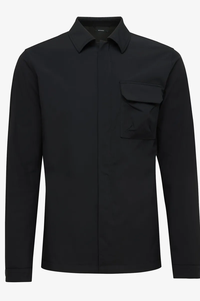 Monogram overshirt Prince zwart