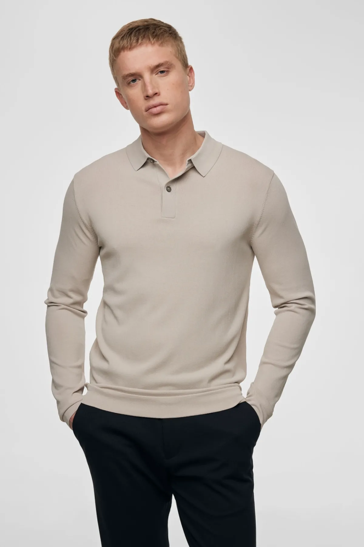 Beige polo