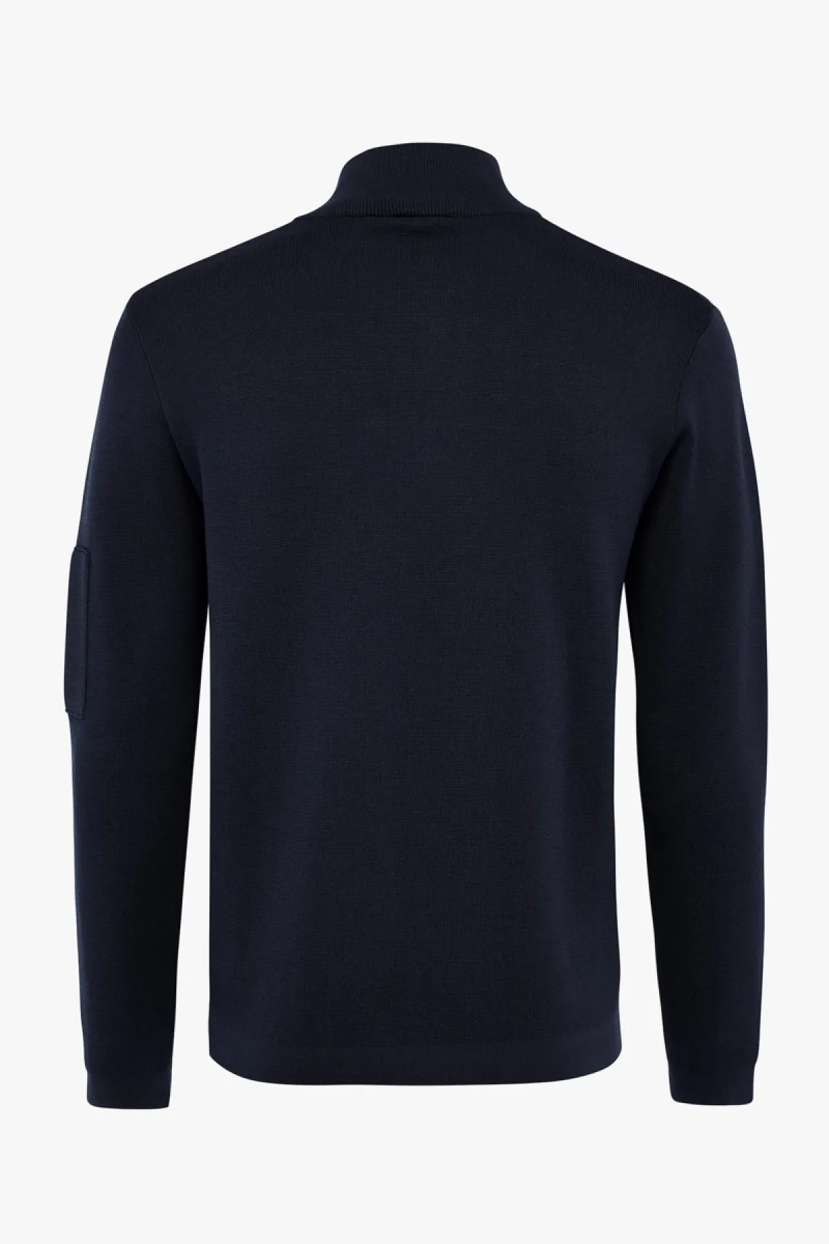 Half zip pocket donkerblauw