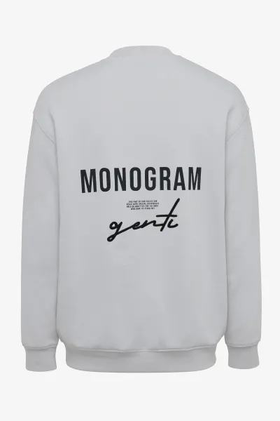 CREWNECK MONOGRAM - Beige