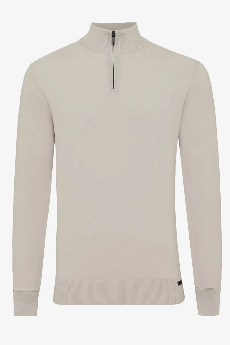 Half zip beige