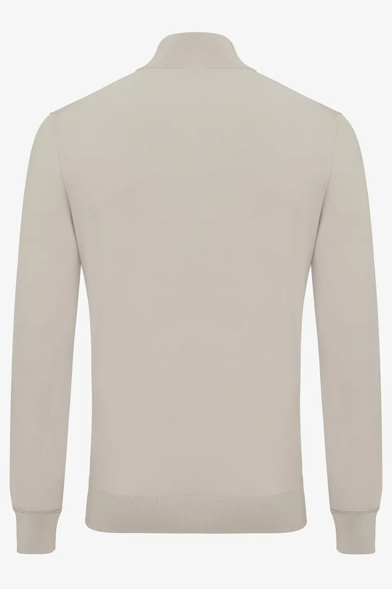 Half zip beige