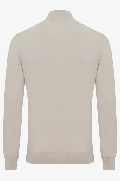 Half zip beige