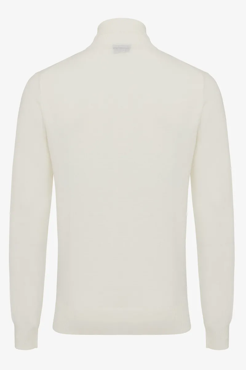 Half zip off-white