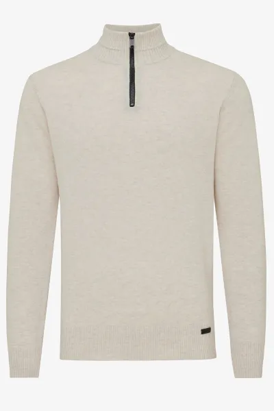 Half zip beige