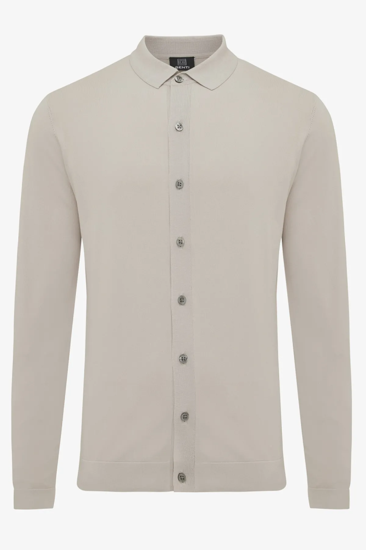 Polo 8 button beige