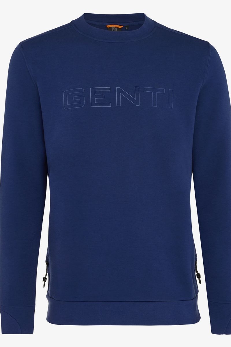 LOGO SWEATER BLAUW