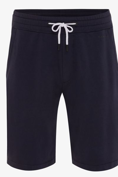 KORTE JOGGING DONKERBLAUW
