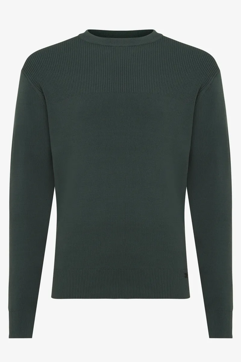 Round neck groen