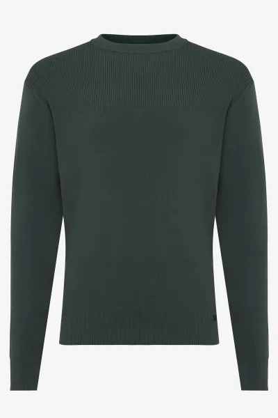 Round neck groen