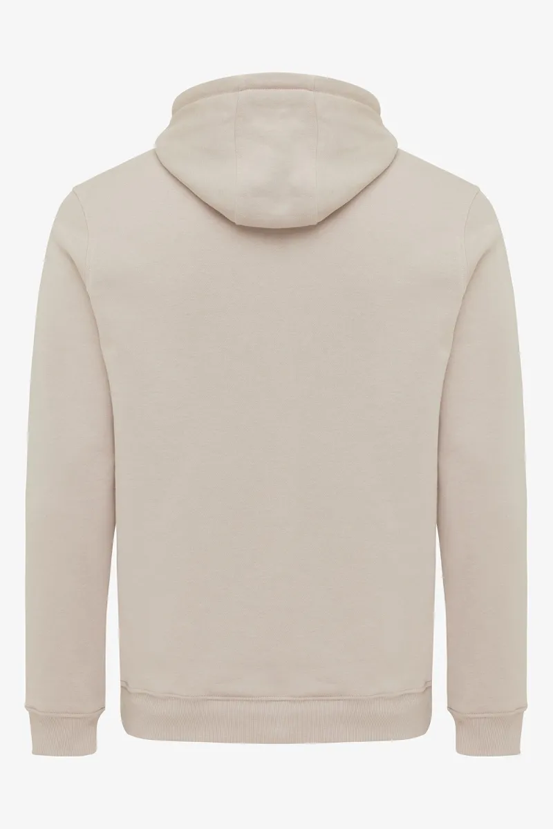 Logo hoodie beige