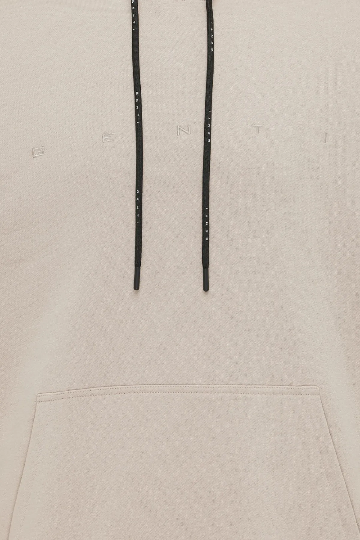 Logo hoodie beige