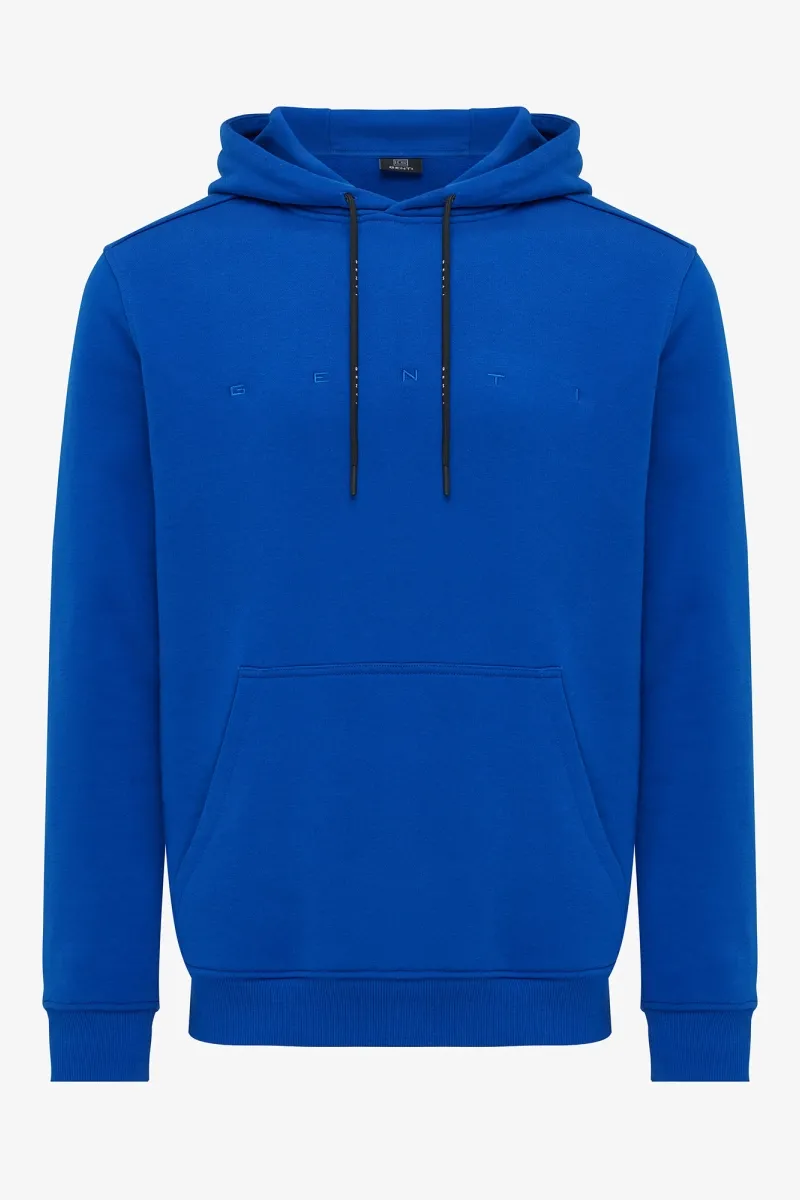 Logo hoodie blauw