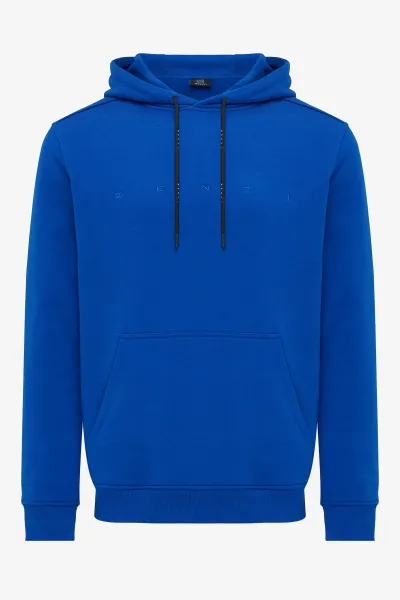 Logo hoodie blauw