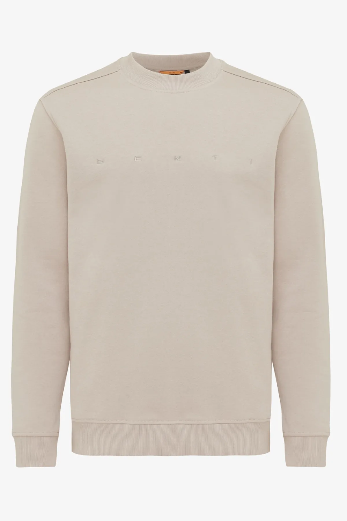 Logo sweater beige