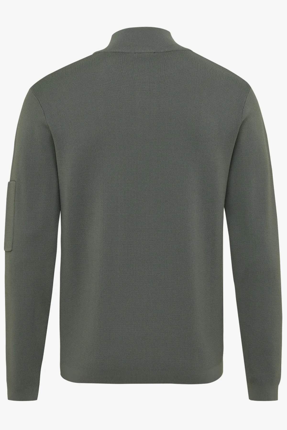 Half zip pocket groen