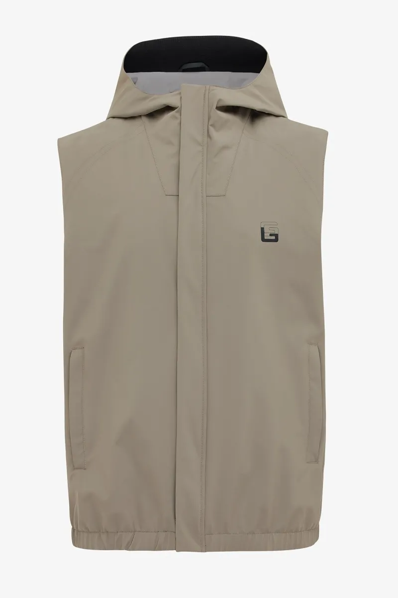 Monogram bodywarmer Texas taupe