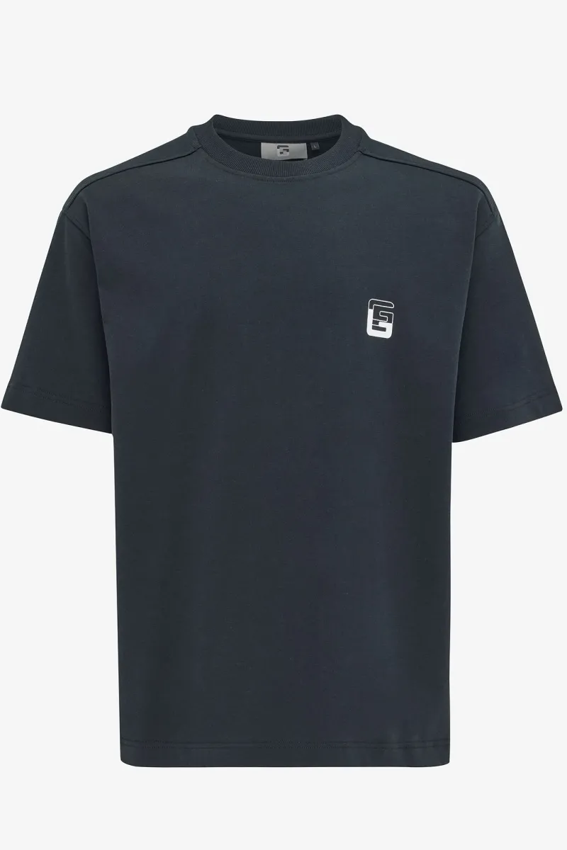 Monogram t-shirt zwart