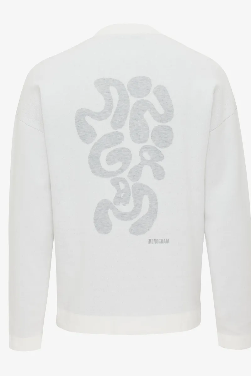 Monogram crewneck wit