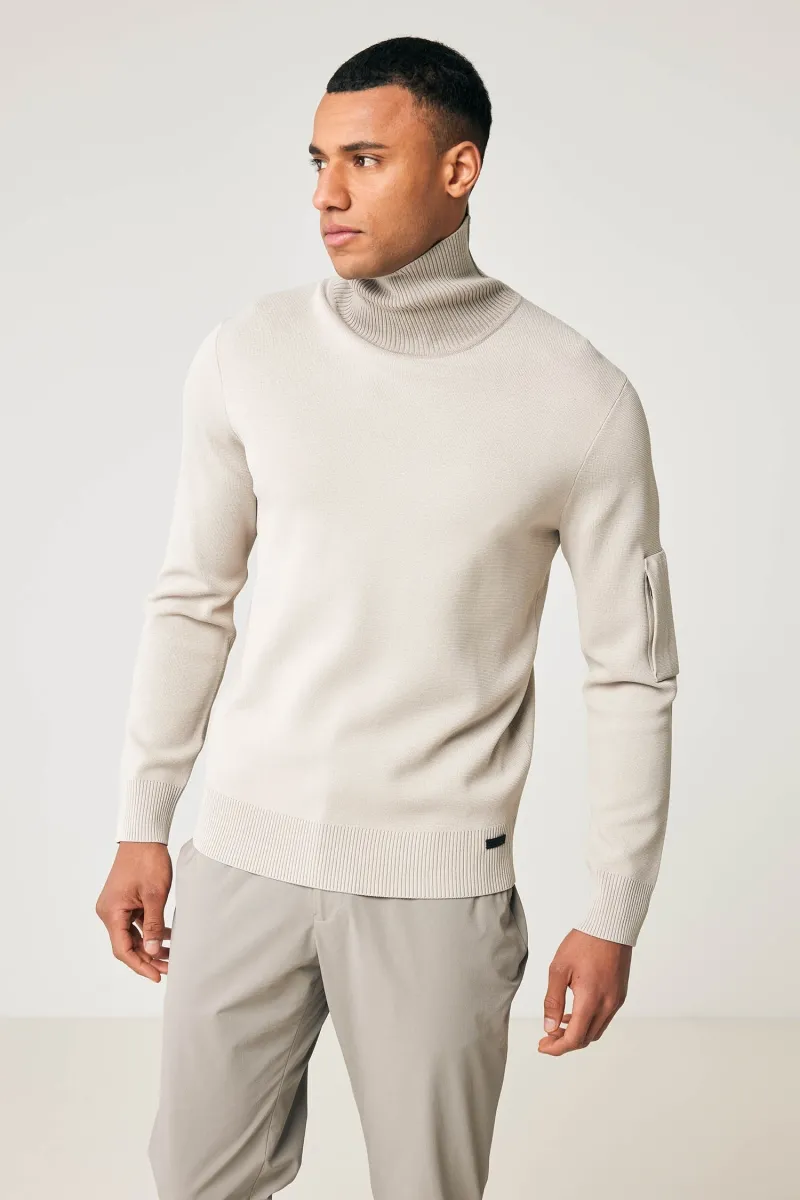 ROLL NECK - Beige